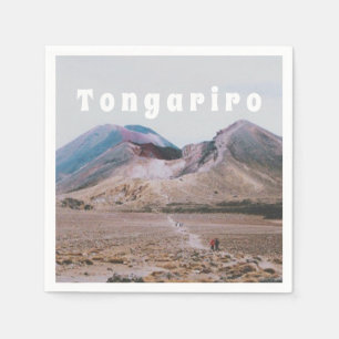 Servilleta De Papel Parque Nacional Tongariro, Nueva Zelanda Recuerdo