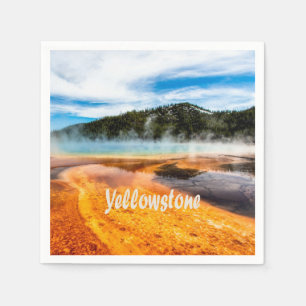 Servilleta De Papel Parque nacional Yellowstone Montañas Naturaleza An