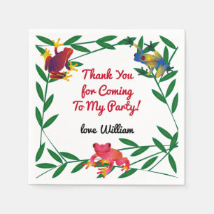 Servilleta De Papel Parque zoológico de la selva de la rana