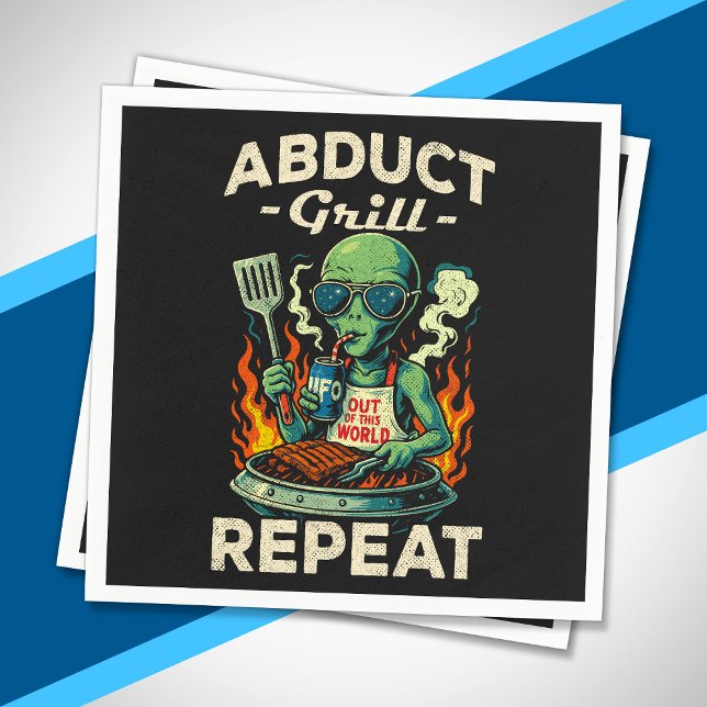 Servilleta De Papel Parrilla de secuestro Repetición Retro BBQ Cookout (Subido por el creador)