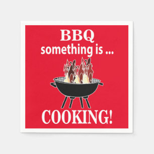 Servilleta De Papel Parrillada Cocina Chef Divertido Fiesta BBQ