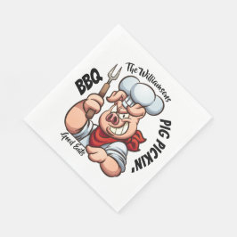 Servilleta De Papel Parrillada de carne de cerdo