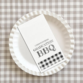 Servilleta De Papel Parrillada de graduación a cuadros