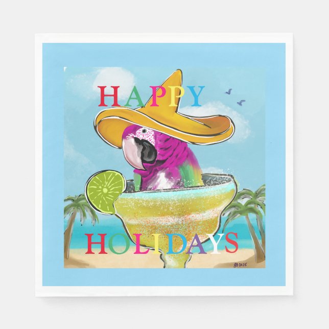 SERVILLETA DE PAPEL PARROS (Anverso)