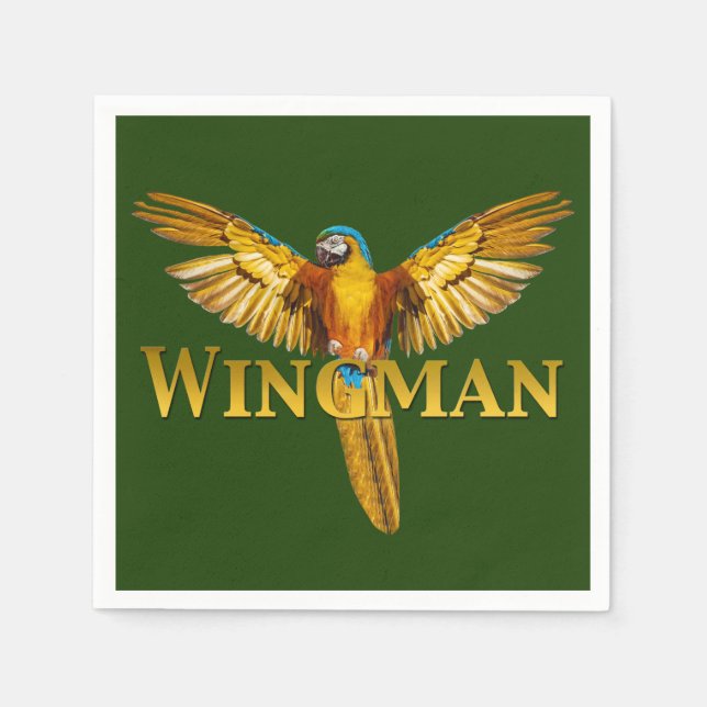 Servilleta De Papel Parrot Wingman (Anverso)