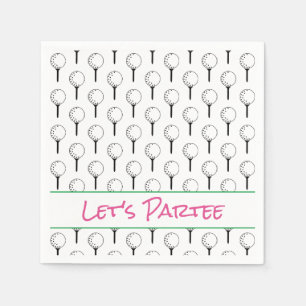 Servilleta De Papel Participemos en el Golf Tee Ball Diversión Deporti