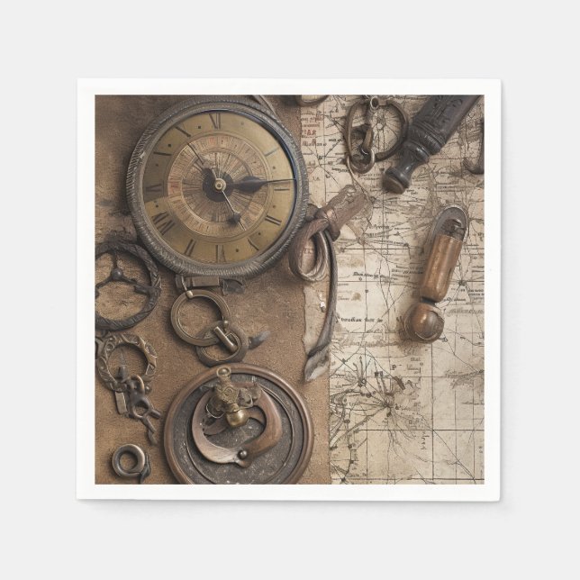 Servilleta De Papel Partida de cumpleaños del juego Escape Room (Anverso)