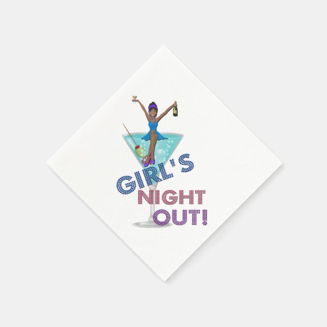 Servilleta De Papel Partido Africano Americano de la Bachillerato (Borde)