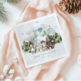 Servilleta De Papel Partido de Aventura del Ártico