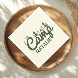 Servilleta De Papel Partido de Bachelorette de Campamento Personalizad