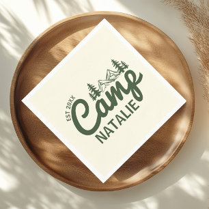 Servilleta De Papel Partido de Bachelorette de Campamento Personalizad