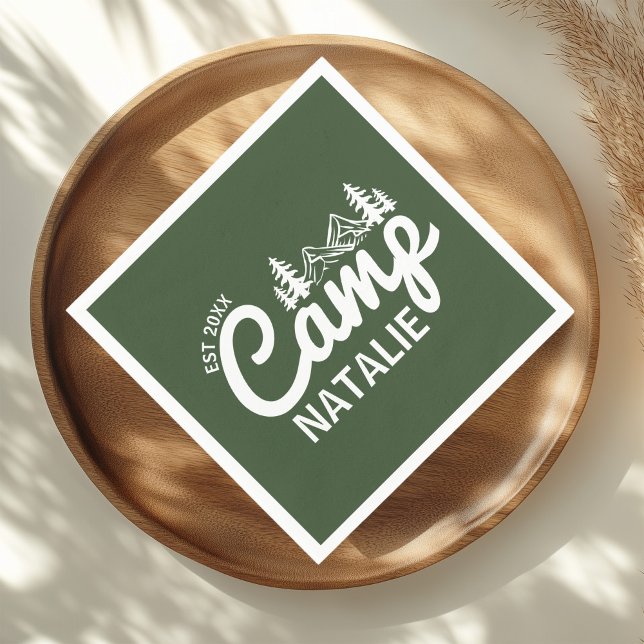 Servilleta De Papel Partido de Bachelorette de Campamento Personalizad (Subido por el creador)