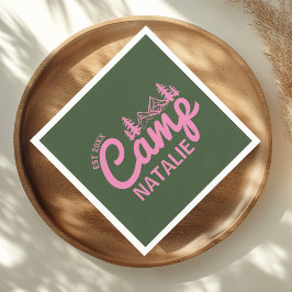 Servilleta De Papel Partido de Bachelorette de Campamento Personalizad