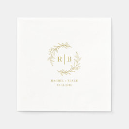 Servilleta De Papel Partido de compromiso de ensayo de Boda de coronas