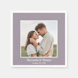 Servilleta De Papel Partido de compromiso de fotos Napkins púrpura