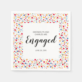 Servilleta De Papel Partido de Compromiso de Punto Polka