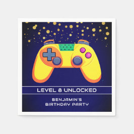 Servilleta De Papel Partido de Cumpleaños de la Arcada de Retro Gamer