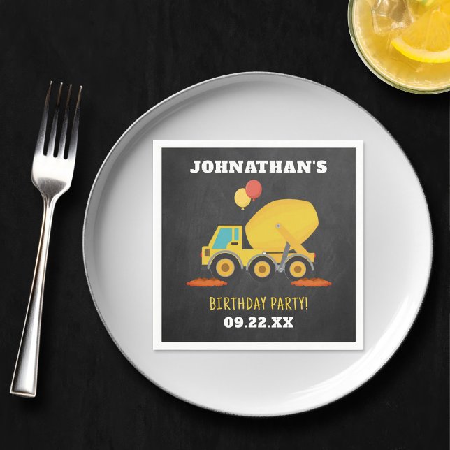 Servilleta De Papel Partido de Cumpleaños de la Construcción (Subido por el creador)