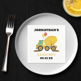 Servilleta De Papel Partido de Cumpleaños de la Construcción