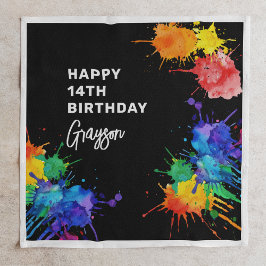 Servilleta De Papel Partido de Cumpleaños de la Pintura