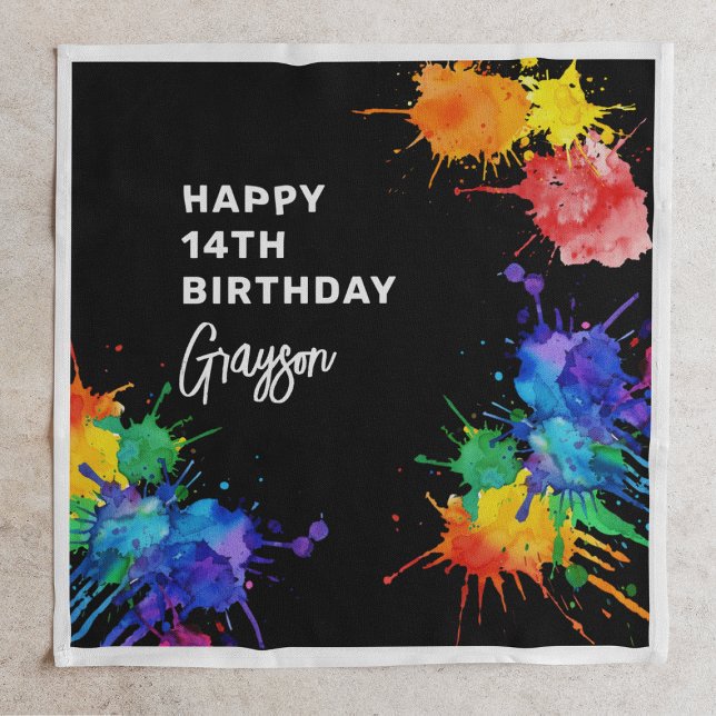 Servilleta De Papel Partido de Cumpleaños de la Pintura (Subido por el creador)