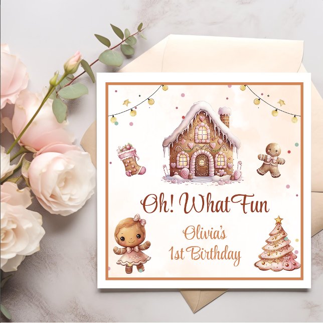 Servilleta De Papel Partido de cumpleaños de Navidades de la cookie ro (Subido por el creador)