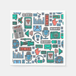 Servilleta De Papel Partido de cumpleaños de podcast