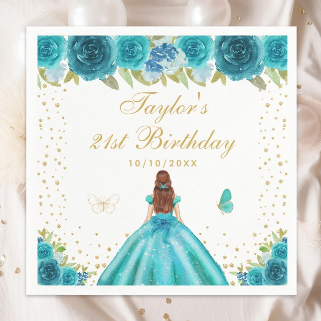 Servilleta De Papel Partido de cumpleaños de Princesas de Cabello Marr (Subido por el creador)