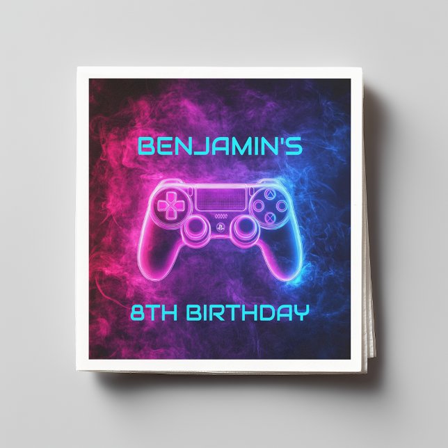 Servilleta De Papel Partido de cumpleaños del controlador de juegos pa (Subido por el creador)