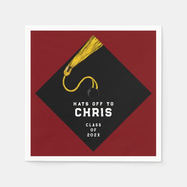 Servilleta De Papel Partido de Graduación 2025 (Anverso)