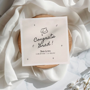 Servilleta De Papel Partido de Graduación Brillante