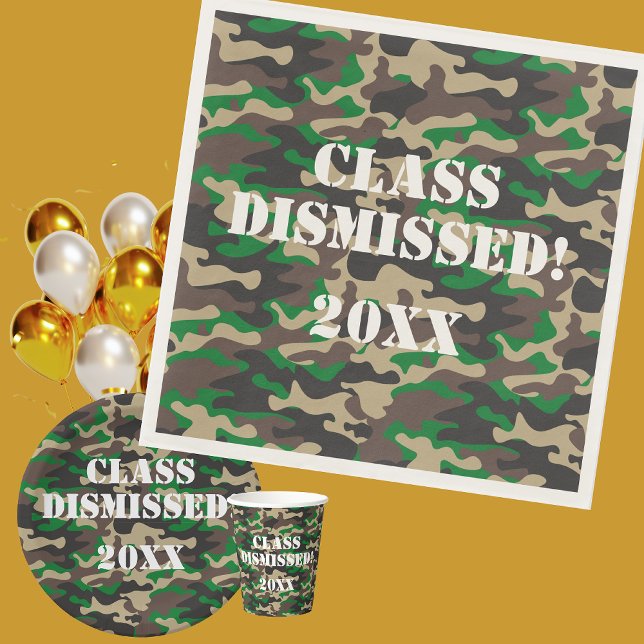 Servilleta De Papel Partido de Graduación de Camo descartado de clase (Subido por el creador)