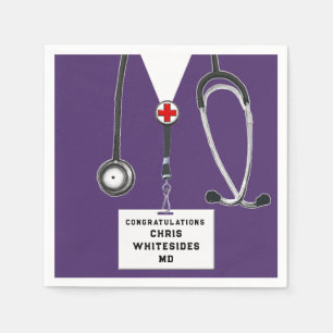 Servilleta De Papel Partido de Graduación de Escuela de Medicina