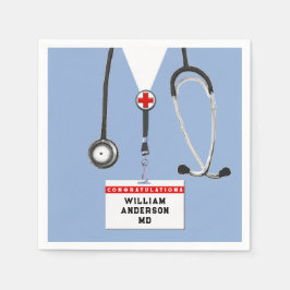 Servilleta De Papel Partido de Graduación de Escuela de Medicina