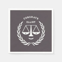 Servilleta De Papel Partido de Graduación de Facultad de Derecho