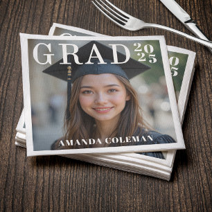 Servilleta De Papel Partido de Graduación de Fotografía