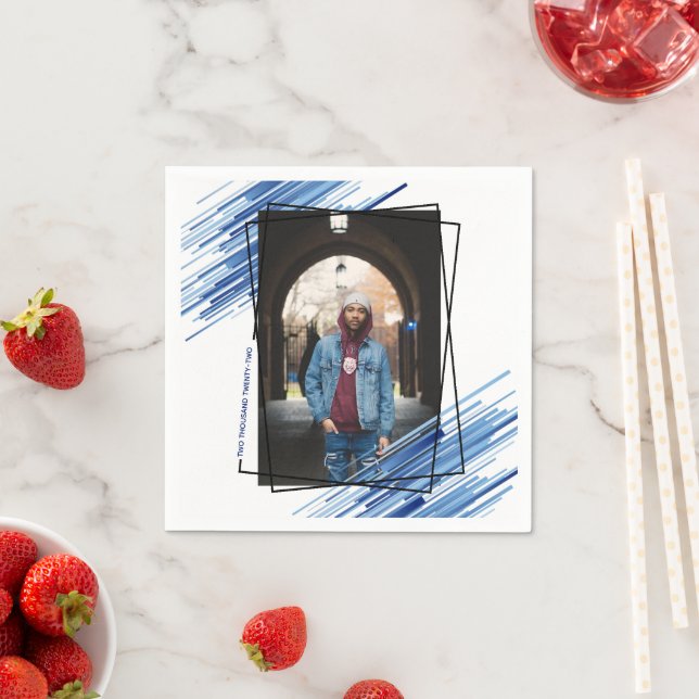 Servilleta De Papel Partido de Graduación de Fotografía de Resumen Azu (In situ)