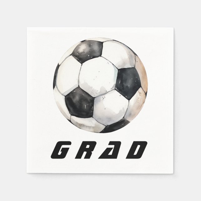 Servilleta De Papel Partido de graduación de fútbol (Anverso)