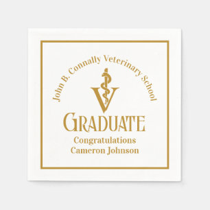 Servilleta De Papel Partido de Graduación de la Escuela Veterinaria de