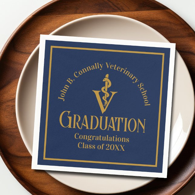 Servilleta De Papel Partido de Graduación de la Escuela Veterinaria de (Subido por el creador)