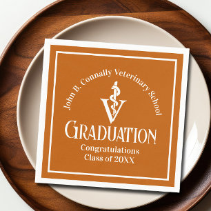 Servilleta De Papel Partido de Graduación de la Escuela Veterinaria Na