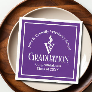 Servilleta De Papel Partido de Graduación de la Escuela Veterinaria Pú