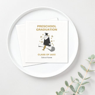 Servilleta De Papel Partido de Graduación de Ovejas de Preescolar/Jard