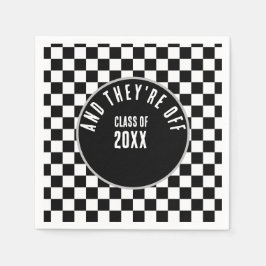 Servilleta De Papel Partido de Graduación de personalizado Negro