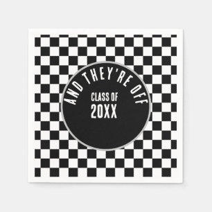 Servilleta De Papel Partido de Graduación de personalizado Negro