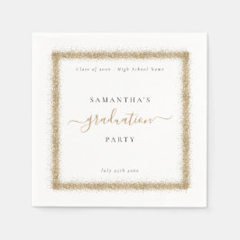 Servilleta De Papel Partido de Graduación del nombre del año de marco 