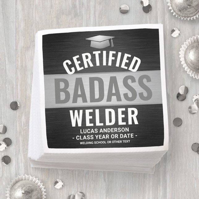 Servilleta De Papel Partido de Graduación del Soldado de Badass Certif (Subido por el creador)
