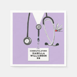 Servilleta De Papel Partido de Graduación Escolar de enfermería