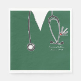 Servilleta De Papel Partido de Graduación Escolar de enfermería