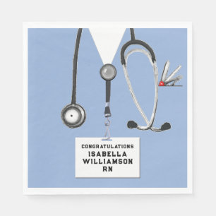 Servilleta De Papel Partido de Graduación Escolar de enfermería